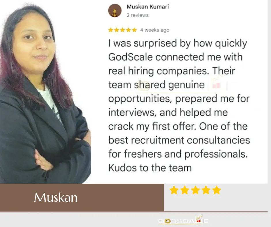 Muskan candidate testimonial