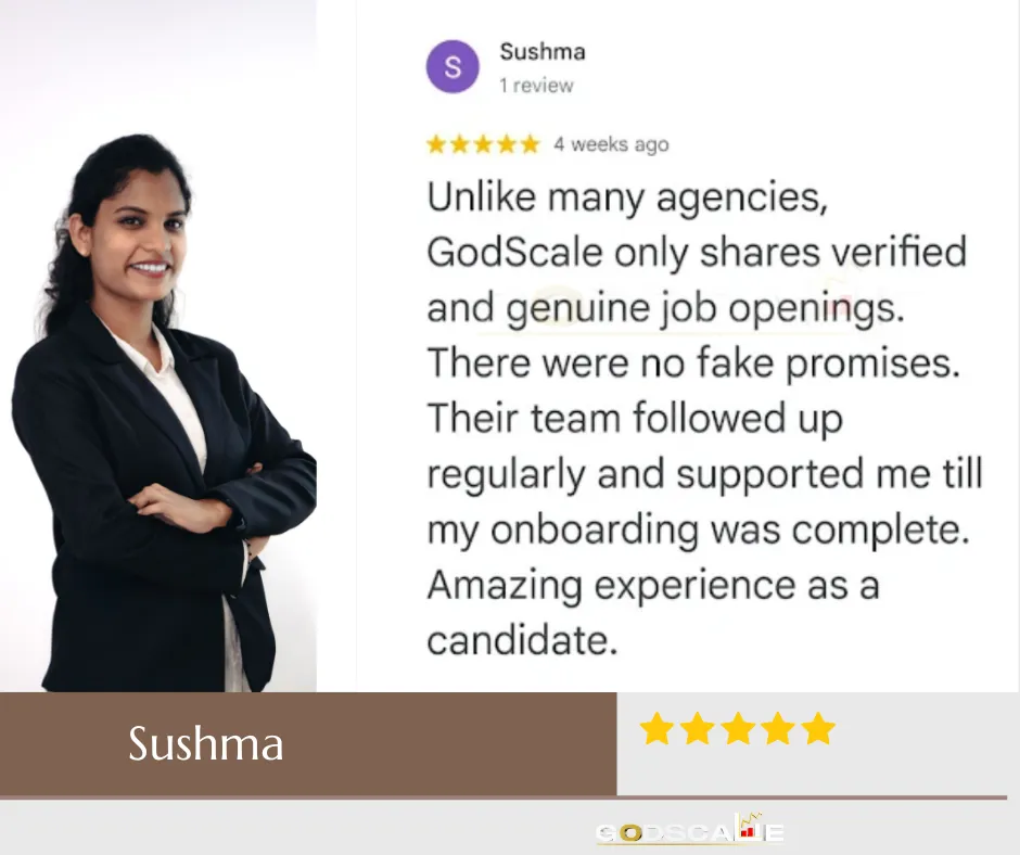 Sushma candidate testimonial